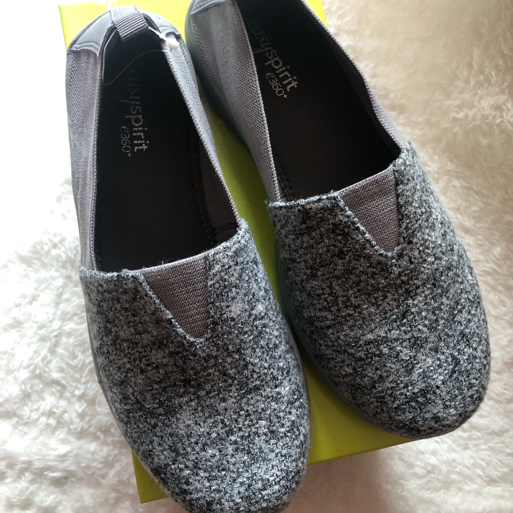 Easy Spirit Women's Gray Heathered Slip-On Sneakers